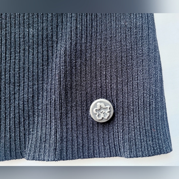 Ted Baker Emiiaa Engineered CutOut Bow Rib Sweater Short Sleeve Black Ted1/XS/4 - Picture 13 of 16